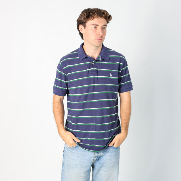 Navy Blue y2ks Polo Ralph Lauren T-Shirt (L)